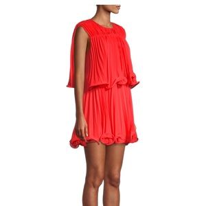 Ameris Pleated Overlay Dress Tiger Lily